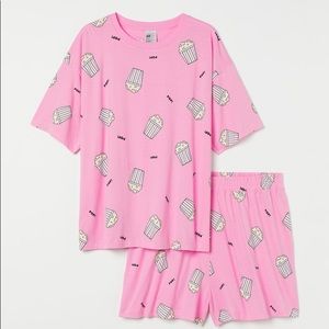 NWT H&M Popcorn Pajamas
